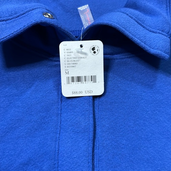 Free People Movement Warm Down Pullover size Medium NWT Electric Cobalt - Picture 4 of 4